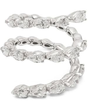 Zydo Diamond Spiral Ring - White
