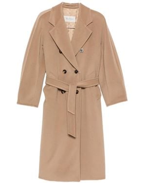 Max Mara Madame Double-Breasted Coat - Natural