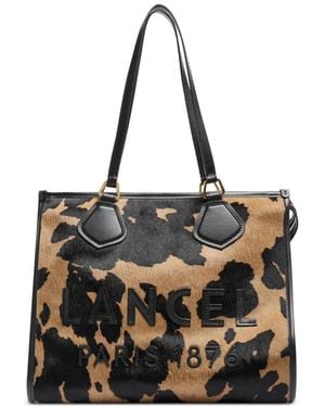 Lancel Pony-Style Leather Tote Bag - Black