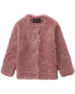 Simone Rocha Tinsel-Knit Cardigan - Red