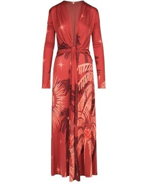 Johanna Ortiz Coral Marino Maxi Dress - Red