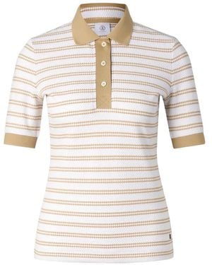 Bogner Wendy Striped Polo Shirt - White