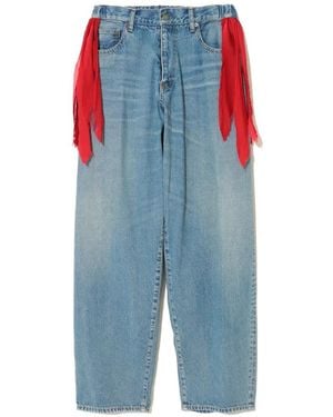 Undercover Frayed Jeans - Blue