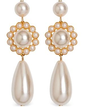 Jennifer Behr Caretta Earrings - White