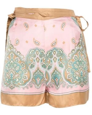 Pinko Merengue Wikkeldoek Met Paisley-Print - Grijs