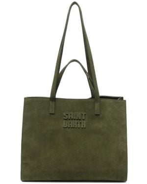 MC2 Saint Barth Joba Suede Tote Bag - Green
