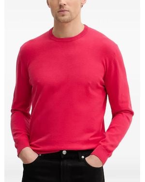 Benetton Round-Neck Cotton T-Shirt - Red