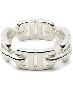 Ambush Monogram Chain Ring - White