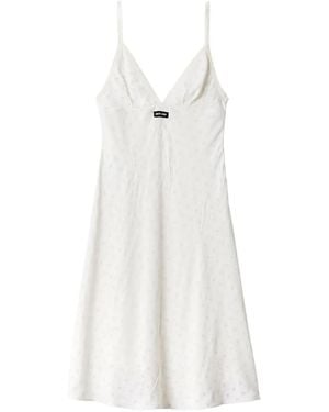 Miu Miu Cady Eyelet-Lace Dress - White