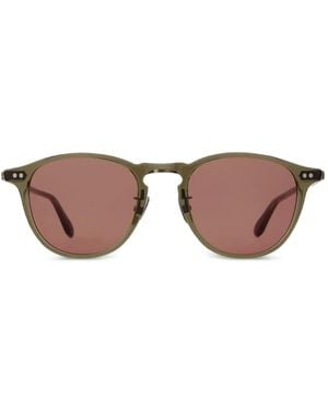 Garrett Leight Hampton Round-Frame Sunglasses - Brown