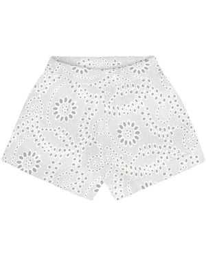 Mc2 Saint Barth Bestickte Shorts - Weiß