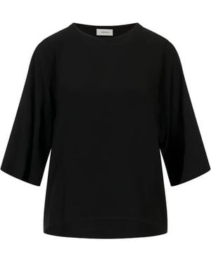 MEIMEIJ Three-Quarter Sleeve T-Shirt - Black