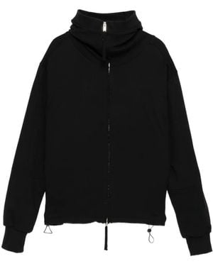 Thom Krom Hoodie M Sj 695 À Fermeture Zippée - Noir