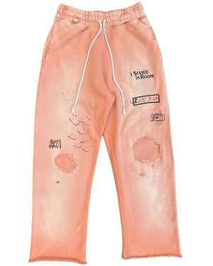 PALY Pantalones De Chándal Alta Cienega Con Efecto Envejecido - Blanco