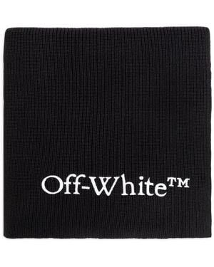 Off-White c/o Virgil Abloh Wo Logo Bksh Knit Scarf Accessories - Black