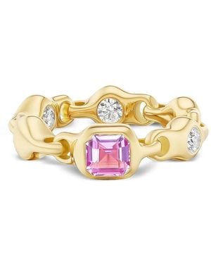 UNIFORM OBJECT Sapphire And Diamond Ring - Pink