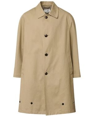MM6 by Maison Margiela Buttoned Coat - Natural