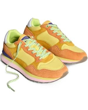 HOFF City Nairobi Suede-Panelled Trainers - Yellow