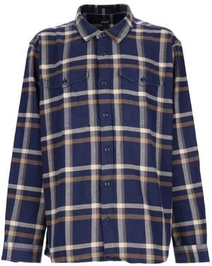 Patagonia Fjord Check-Pattern Button-Up Shirt - Blue
