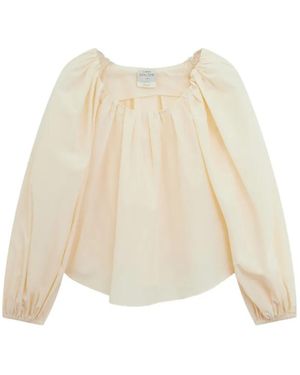 forte_forte Gathered Blouse - Natural