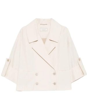 Peserico Double-Breasted Jacket - White