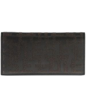 DIESEL Perforated Logo Wallet - Black