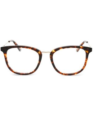 Juicy Couture Tortoiseshell-Effect Round-Frame Glasses - Black