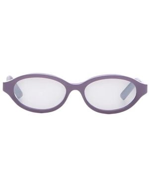 Retrosuperfuture Parola Oval-Frame Sunglasses - White