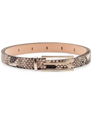 Victoria Beckham Dorian Pin-Buckle Belt - White