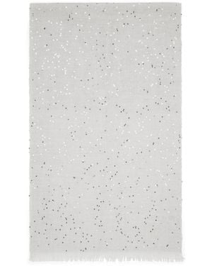 Brunello Cucinelli Fringed Sequin Scarf - White