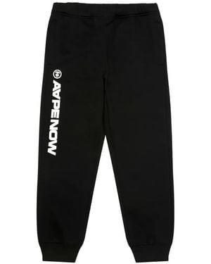 Aape By A Bathing Ape Logo-Print Track Pants - Black