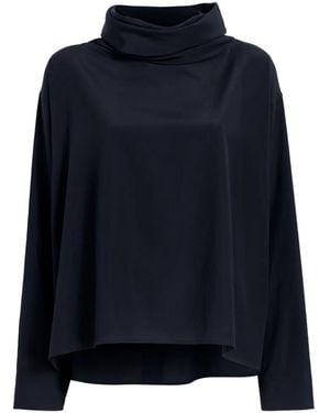 Proenza Schouler Turtleneck Long-Sleeved T-Shirt - Blue