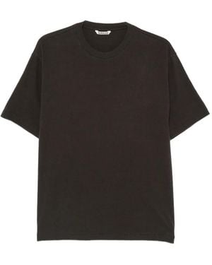 AURALEE Camiseta Con Efecto Cepillado - Negro
