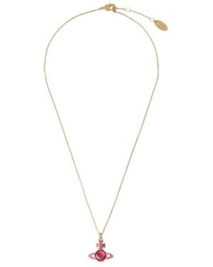 Vivienne Westwood Ornate Orb Pendant Necklace - White