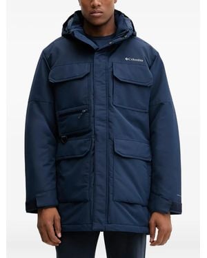 Columbia Pocketed Hooded Jacket - Blue