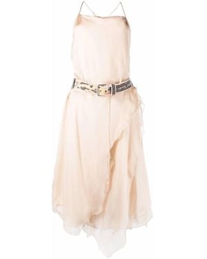 DIESEL D-Claes Asymmetric Silk Dress - Natural