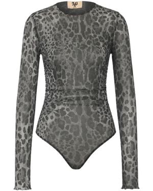 Aniye By Lulù Leopard-Print Bodie - Gray