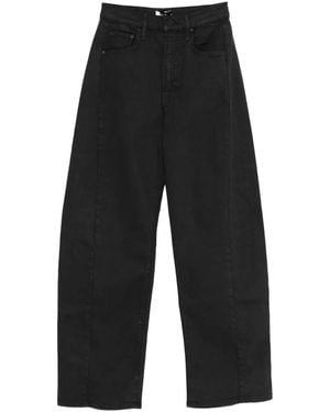 Mother Wide-Leg Trousers - Black