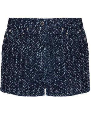 IRO Valentin Textured Shorts - Blue