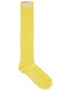 Fortela Ribbed Socks - Yellow