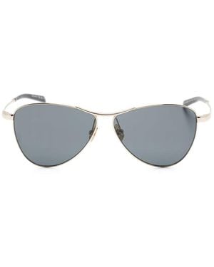 Saint Laurent Geometric-Frame Sunglasses - Grey