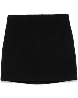 Tagliatore Bouclé Mini Skirt - Black