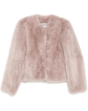 Stand Studio Halle Collarless Jacket - Pink