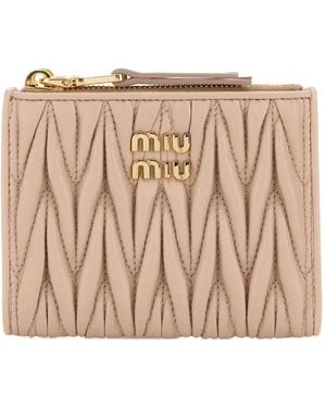 Miu Miu Cartera de matelassé - Neutro