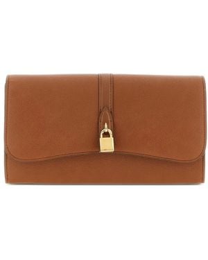 Stella McCartney Ryder Padlock Wallet - Brown