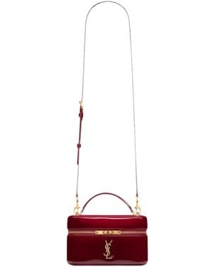 Saint Laurent Gaby Toilettas Van Lakleer - Rood