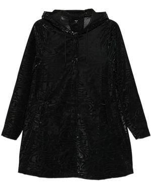 Rains A-Line Long-Sleeve Hooded Jacket - Black