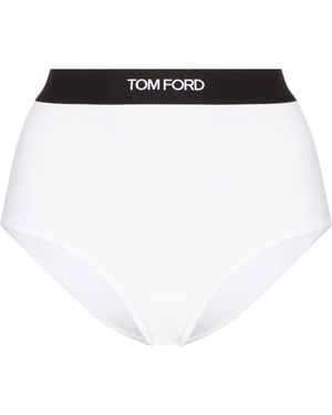 Tom Ford トム・フォード ロゴウエスト ショーツ - ホワイト