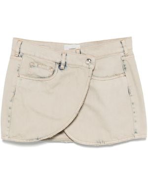 Coperni Klassischer Jeans-Minirock - Natur