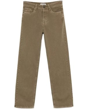 Miu Miu Jean À Coupe Droite - Neutre